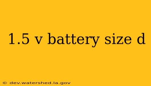 1.5 v battery size d
