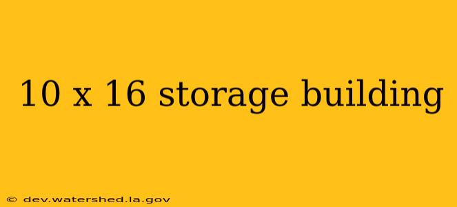 10 x 16 storage building
