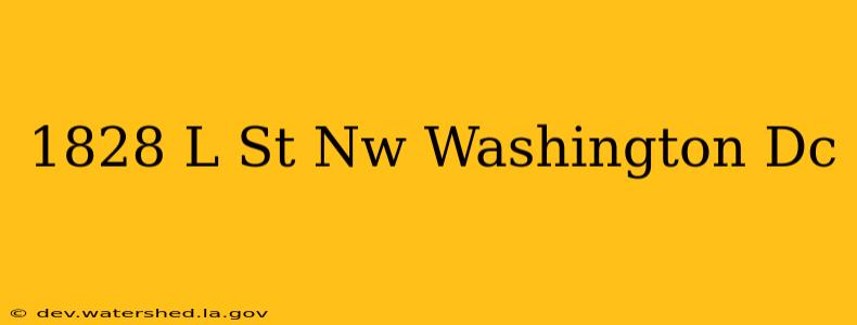 1828 l st nw washington dc