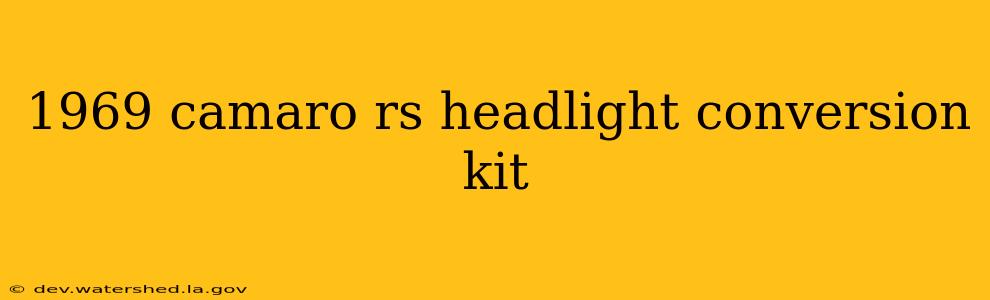 1969 camaro rs headlight conversion kit