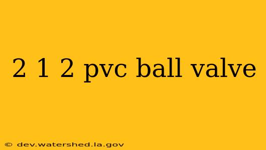 2 1 2 pvc ball valve