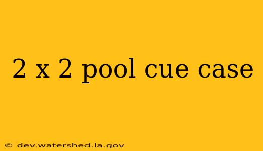 2 x 2 pool cue case