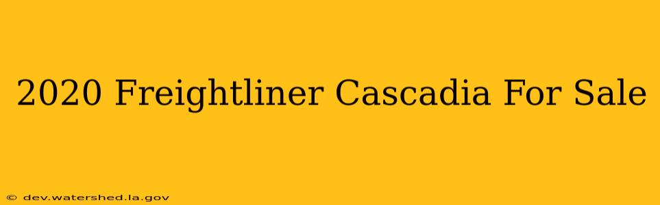 2020 freightliner cascadia for sale