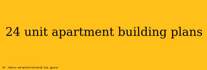 24 unit apartment building plans