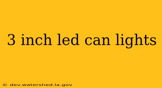 3 inch led can lights