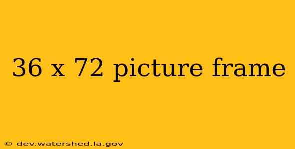 36 x 72 picture frame