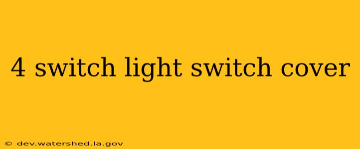 4 switch light switch cover