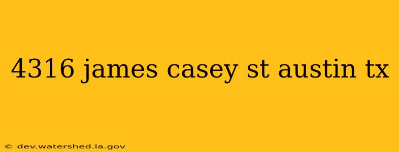 4316 james casey st austin tx