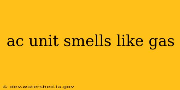 ac unit smells like gas