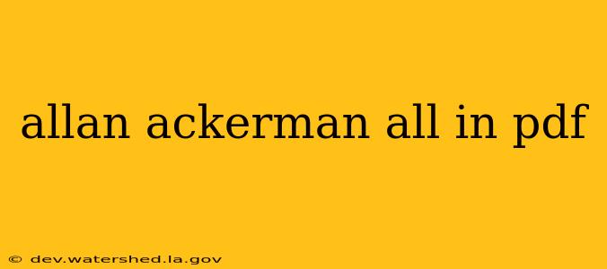 allan ackerman all in pdf