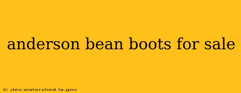 anderson bean boots for sale