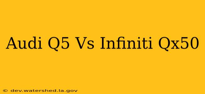 audi q5 vs infiniti qx50
