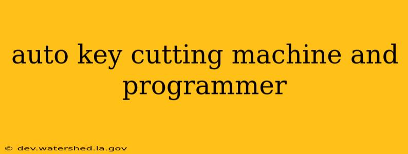 auto key cutting machine and programmer
