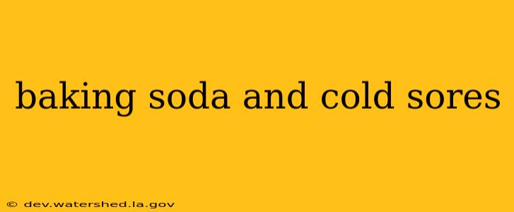 baking soda and cold sores