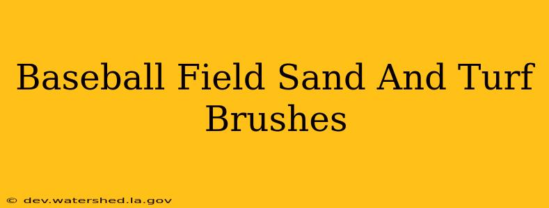 baseball field sand and turf brushes