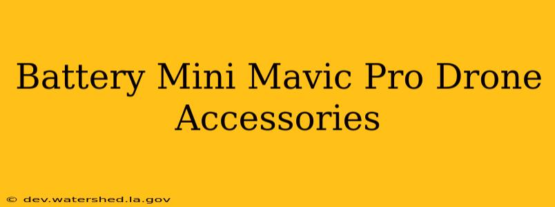battery mini mavic pro drone accessories