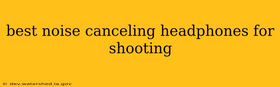 best noise canceling headphones for shooting
