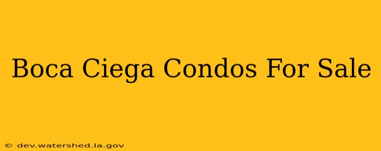 boca ciega condos for sale