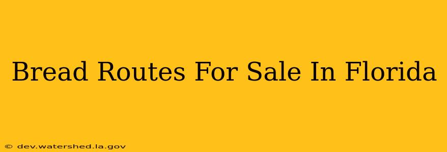 bread routes for sale in florida