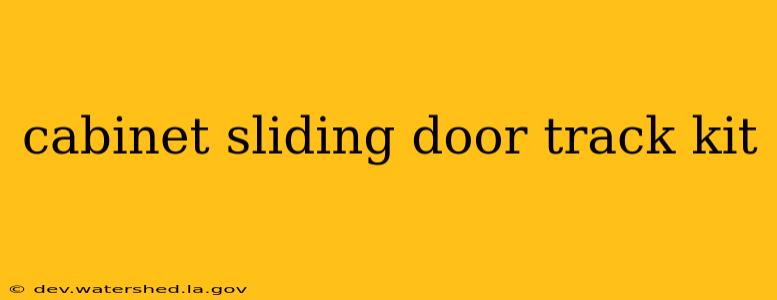 cabinet sliding door track kit