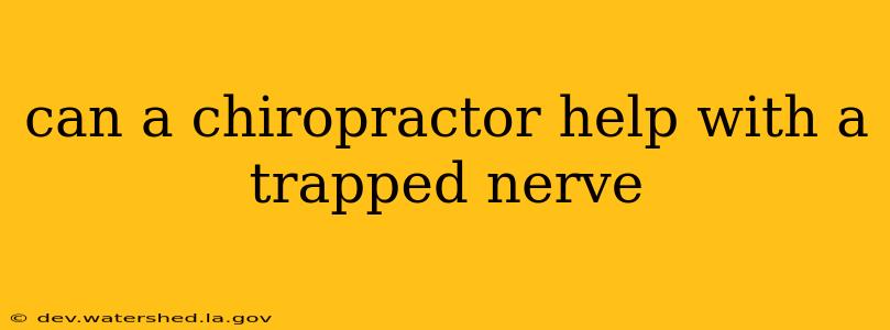 can a chiropractor help with a trapped nerve