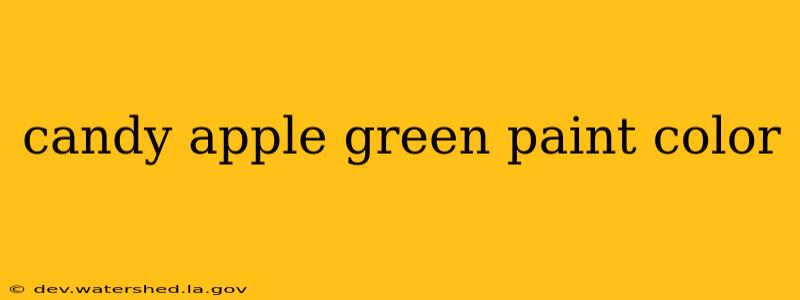 candy apple green paint color