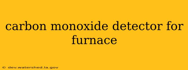 carbon monoxide detector for furnace