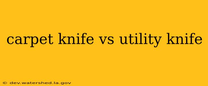 carpet knife vs utility knife