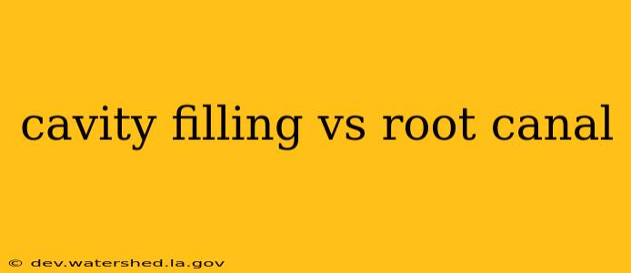 cavity filling vs root canal