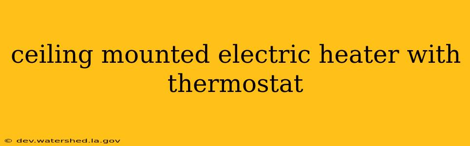 ceiling mounted electric heater with thermostat