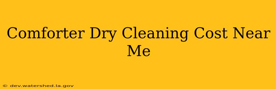 comforter dry cleaning cost near me
