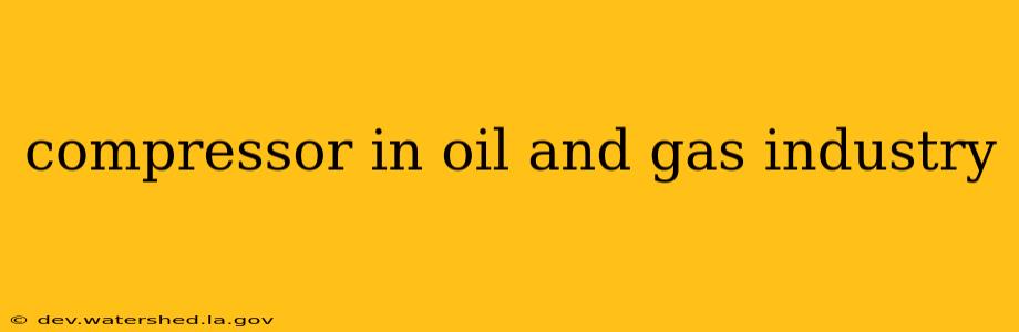 compressor in oil and gas industry