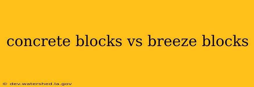 concrete blocks vs breeze blocks