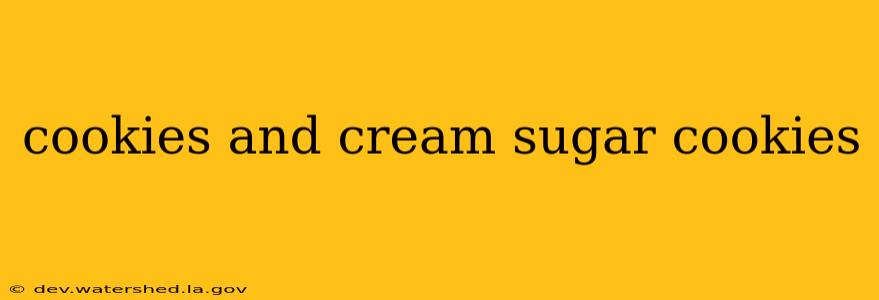 cookies and cream sugar cookies
