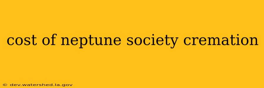 cost of neptune society cremation