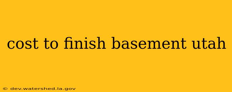 cost to finish basement utah