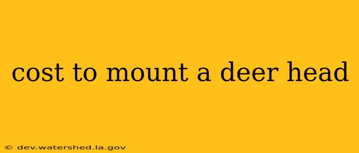 cost to mount a deer head