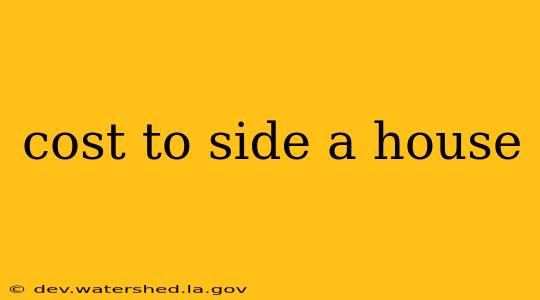 cost to side a house