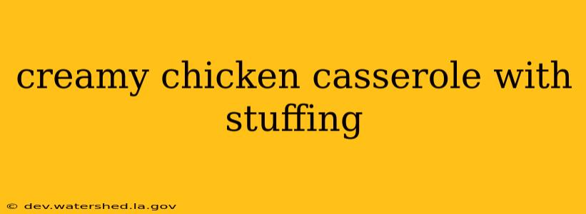 creamy chicken casserole with stuffing