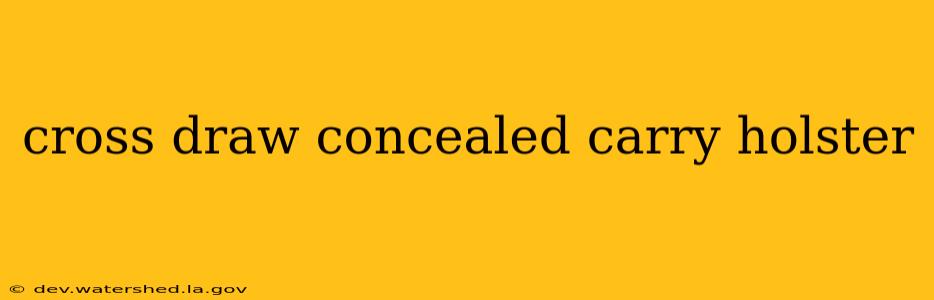 cross draw concealed carry holster