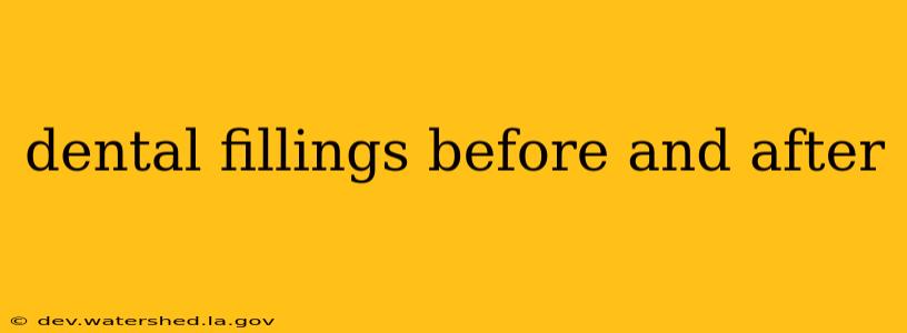 dental fillings before and after