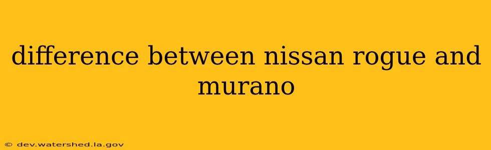 difference between nissan rogue and murano