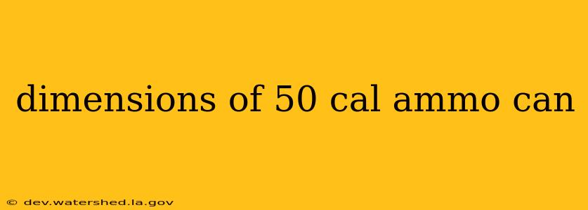 dimensions of 50 cal ammo can
