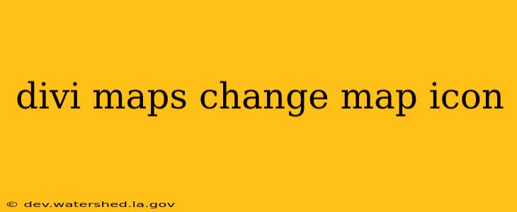 divi maps change map icon
