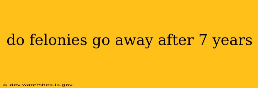 do felonies go away after 7 years