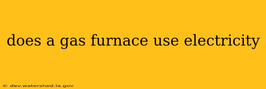 does a gas furnace use electricity