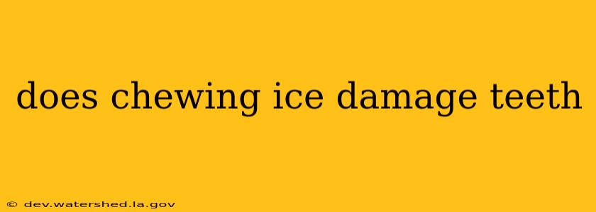 does chewing ice damage teeth