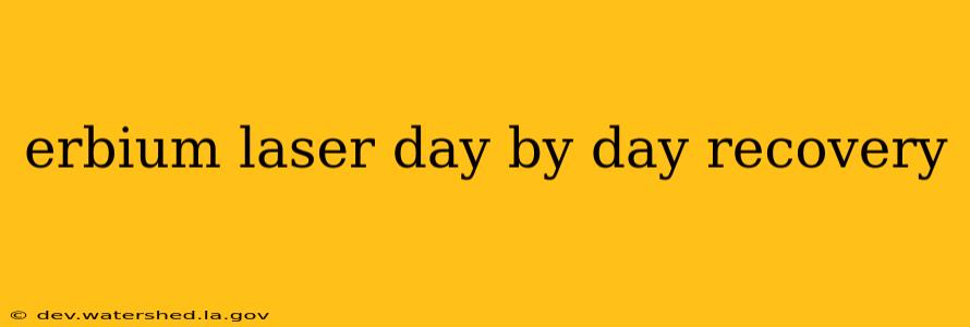 erbium laser day by day recovery