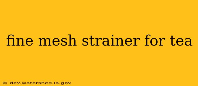fine mesh strainer for tea