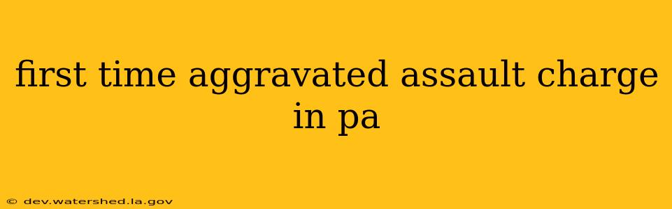 first time aggravated assault charge in pa